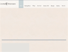 Tablet Screenshot of cooperwines.com